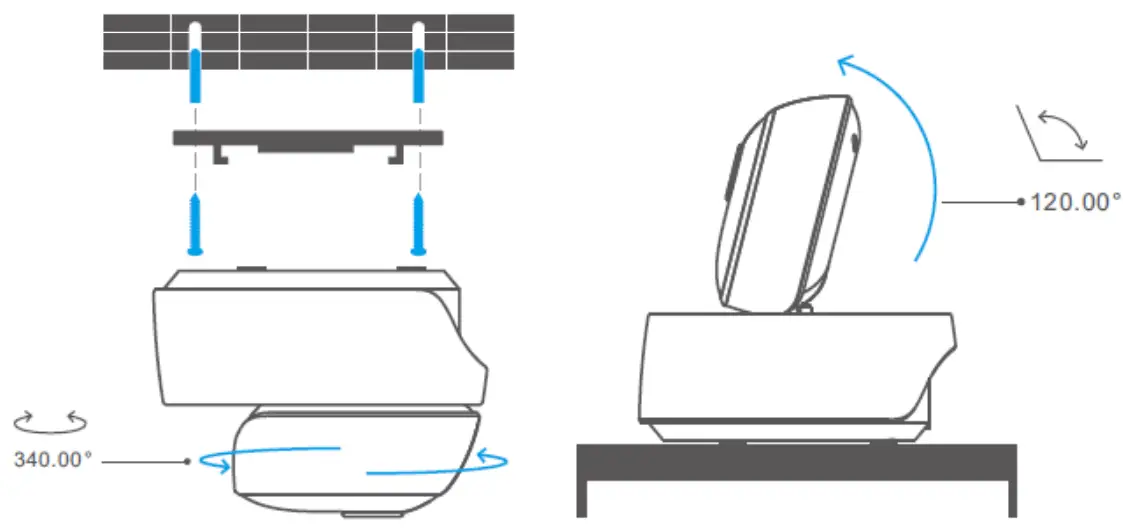 SONOFF GK 200MP 2 B WiFi Wireless IP Security Camera - Install camera