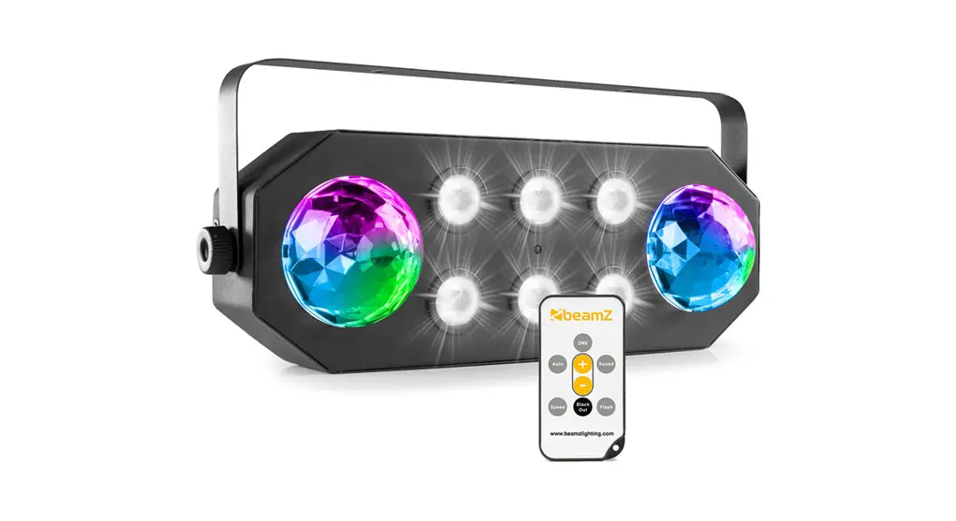 Beamz Strobemoon Dj Light Effect 6x3w 2-in-1 Party Light User Manual Beamz Strobemoon Dj Light Effect 6x3w 2-in-1 Party Light User Manual