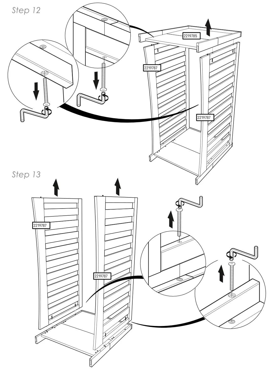 CuddleCo Ada Cot Bed White and Ash - Figure 12-13