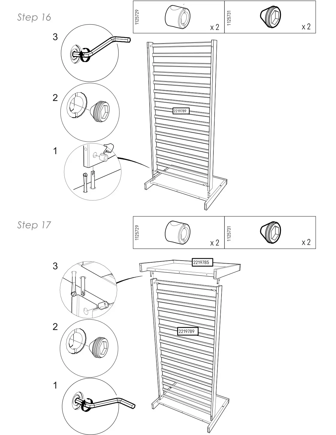 CuddleCo Ada Cot Bed White and Ash - Figure 16-17