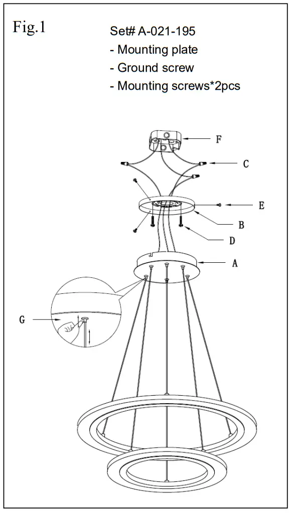 AMERICAN LIGHTING P8142 609 L Discovery LED Pendant Light - fig