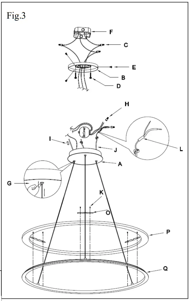 AMERICAN LIGHTING P8142 609 L Discovery LED Pendant Light - fig2