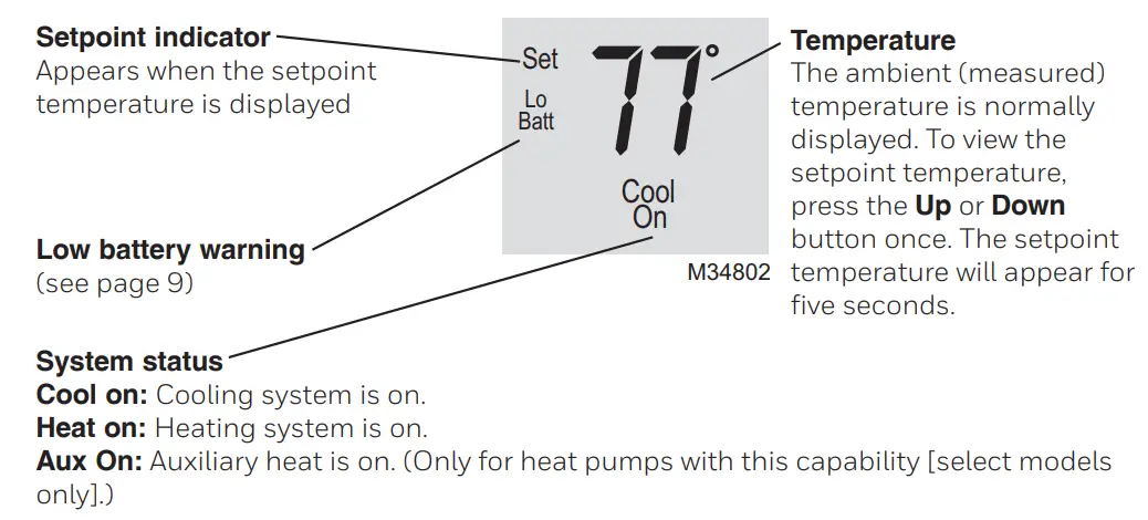 Honeywell PRO 1000 Series Non Programmable Thermostat-fig2