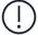 NOKIA 105 Mobile Phone User Guide - Exclamation mark icon