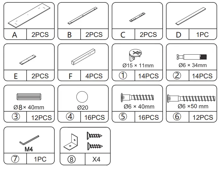 JAXPETY HG61G0963 Rustic Counter Height Dining Table Solid Wood Desk - fig 2