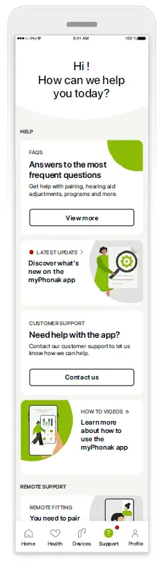 MyPhonak Hearing Aid App 24