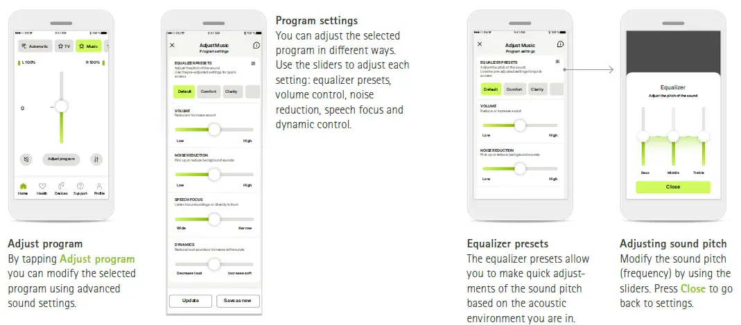 MyPhonak Hearing Aid App 9