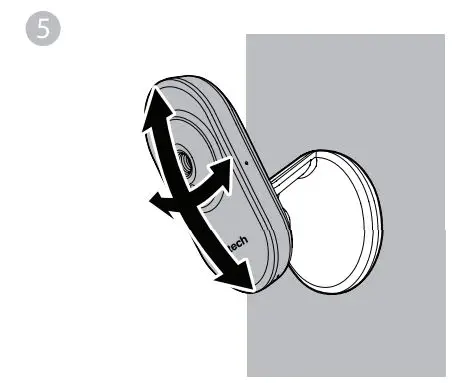 vtech VM350 Full Color Video Monitor User Guide - Adjust the camera angle