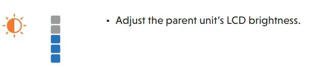 vtech VM350 Full Color Video Monitor User Guide - Brightness