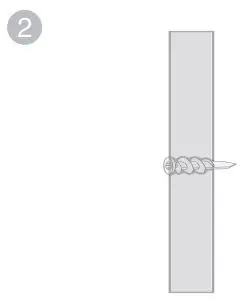 vtech VM350 Full Color Video Monitor User Guide - Drill two holes in the wall