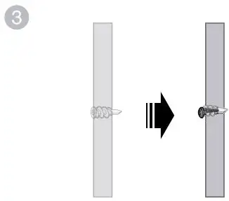 vtech VM350 Full Color Video Monitor User Guide - Insert the screws into the holes