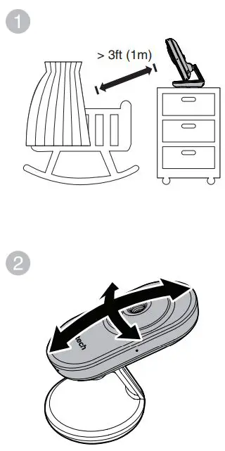 vtech VM350 Full Color Video Monitor User Guide - Keep the baby unit out of the reach of your baby