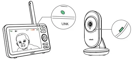 vtech VM350 Full Color Video Monitor User Guide - Status check