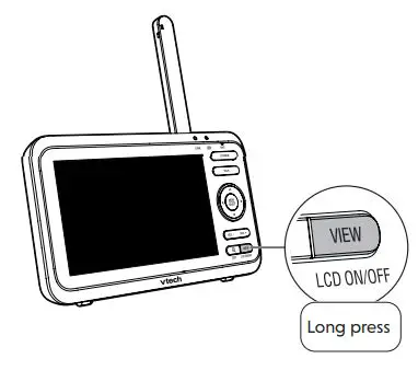 vtech VM350 Full Color Video Monitor User Guide - Turn off the screen