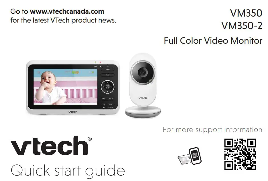 vtech VM350 Full Color Video Monitor User Guide