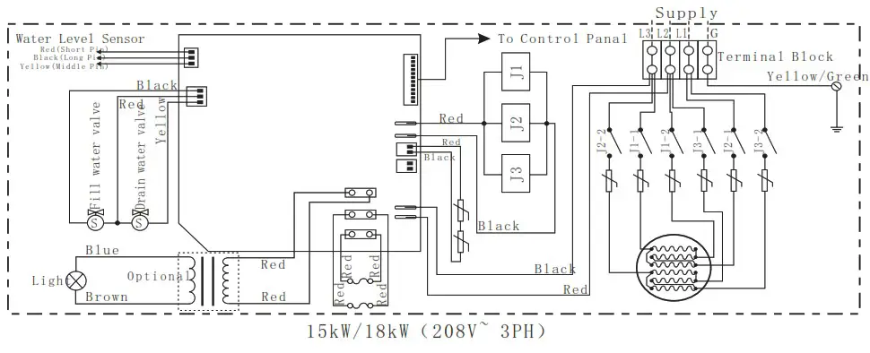 VIDALUX Vida 3kwGen 3kw Steam Room Generator - Wiring Diagram 4
