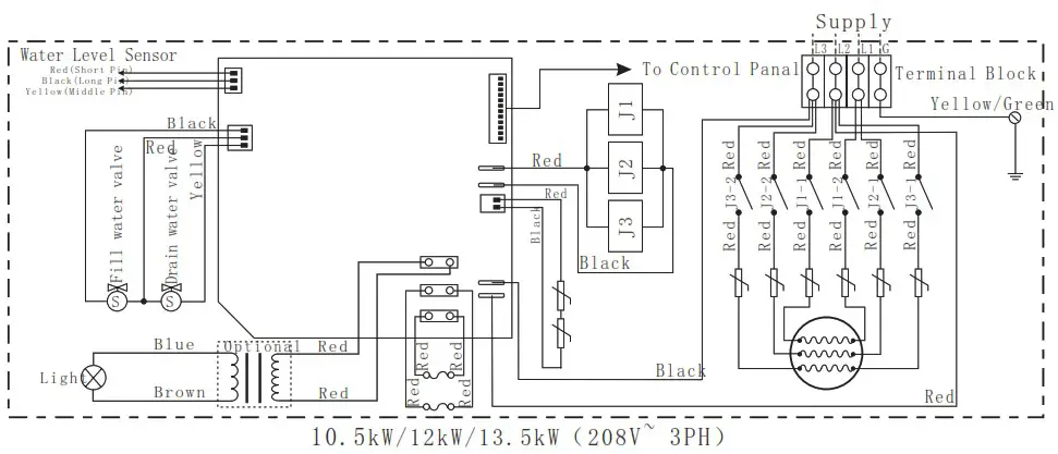 VIDALUX Vida 3kwGen 3kw Steam Room Generator - Wiring Diagram 6