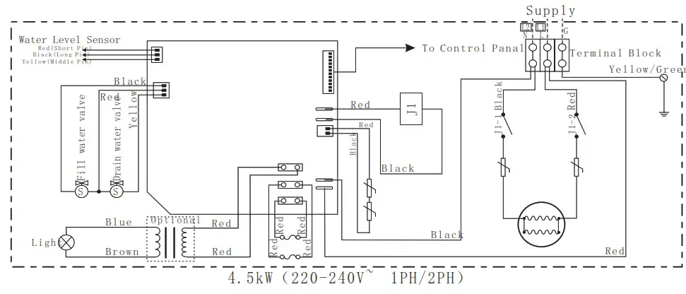 VIDALUX Vida 3kwGen 3kw Steam Room Generator - Wiring Diagram 8