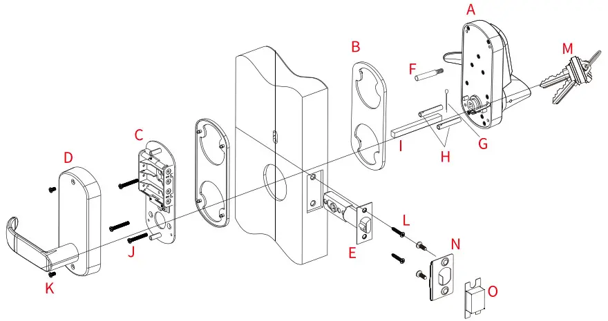 AiBOCN S210BL-F Fingerprint Smart Lock - figure 4