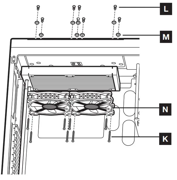CORSAIR H100i Elite LCD Extreme Performance LCD Liquid CPU Cooler - Fans and Radiator