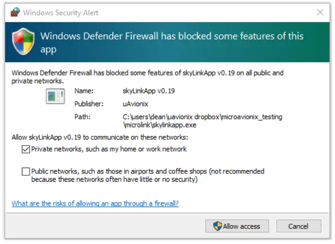 uAvionix microLin - skyLinkApp and Mission Planner 1