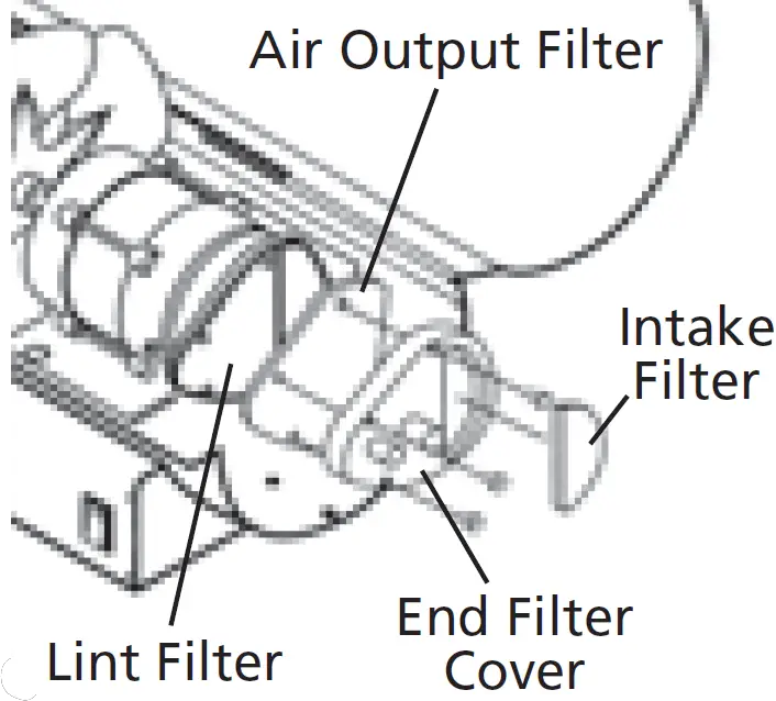 AIR OUTPUT FILTER, LINT FILTER