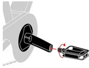 LeKKeR Jordaan 3 Speed Mens Bike - inserting the pedal