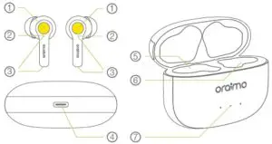 oraimo OEB-E104D FreePods 3 TWS True Wireless Stereo Earbuds-5
