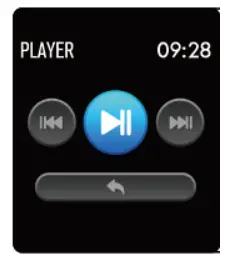 Denver SW-170 Smartwatch - Music play controller
