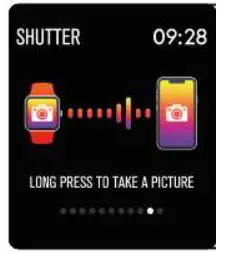 Denver SW-170 Smartwatch - Remote shutter