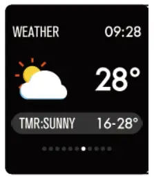 Denver SW-170 Smartwatch - Weather forecast