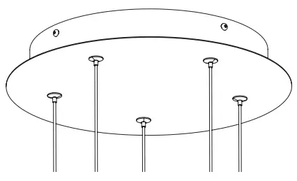 artika ORA5L HD2 Oracle 5 5 light LED Pendant - Canopy