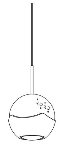 artika ORA5L HD2 Oracle 5 5 light LED Pendant - Globe