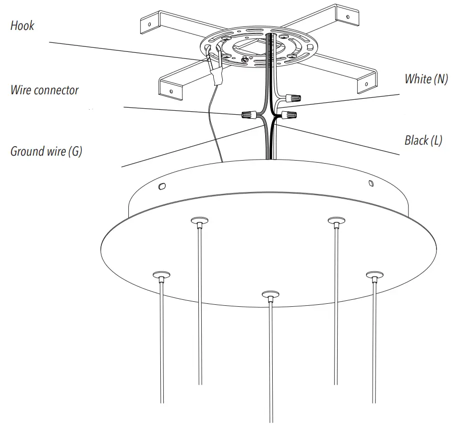artika ORA5L HD2 Oracle 5 5 light LED Pendant - fig 3