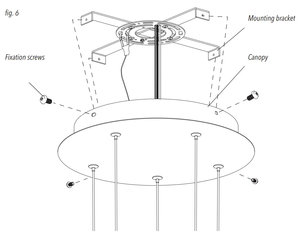 artika ORA5L HD2 Oracle 5 5 light LED Pendant - fig 4