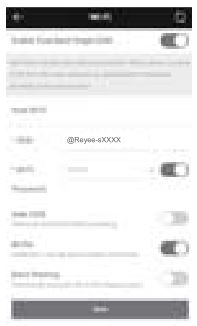 REYEE RG-E5 Wireless Router - Configure the SSID and password. After the configuration working