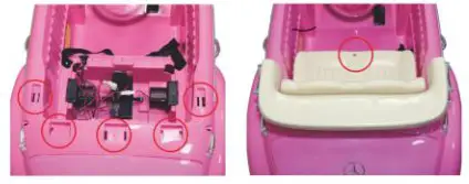 Toys Mercedes Benz 300S Electric Ride On RC Car- Car Seat