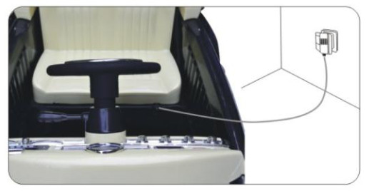 Toys Mercedes Benz 300S Electric Ride On RC Car- Power Switch