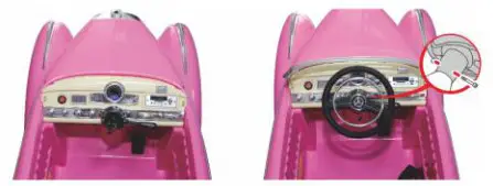 Toys Mercedes Benz 300S Electric Ride On RC Car- Steering