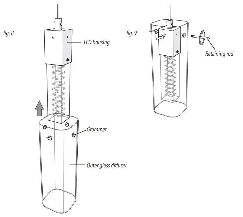 artika HOL5SP HD2 5 Light LED Pendant  Hologram 5 - fig