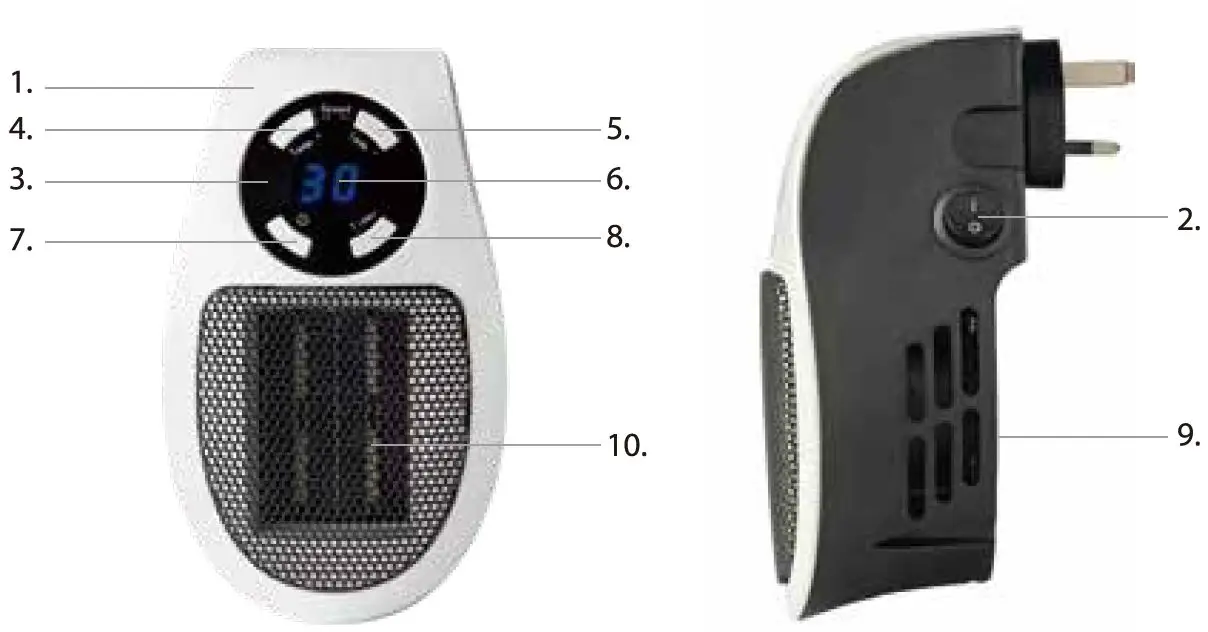 BLAUPUNKT 359805 Plug In Heater FIG1