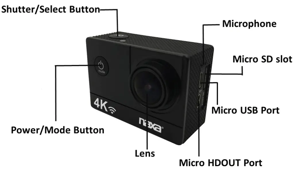 naxa NDC 410 Action Camera Waterproof - camara