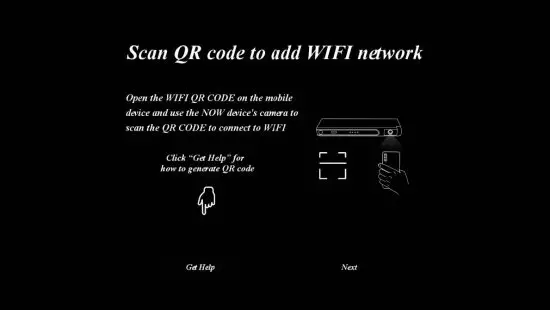 FIG 11 Scan QR code to connect to WiFi network