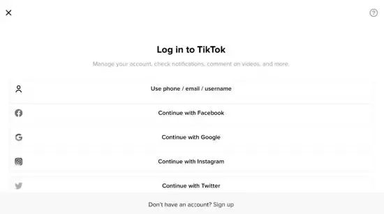 FIG 17 Log in or sign up