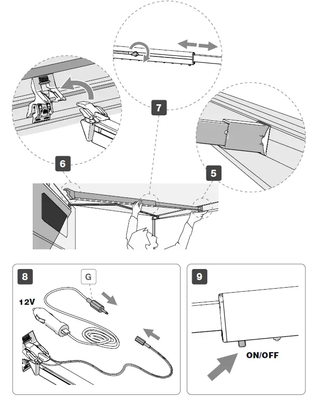 FIAMMA 98655-850 Rafter LED Lighting Kit 4