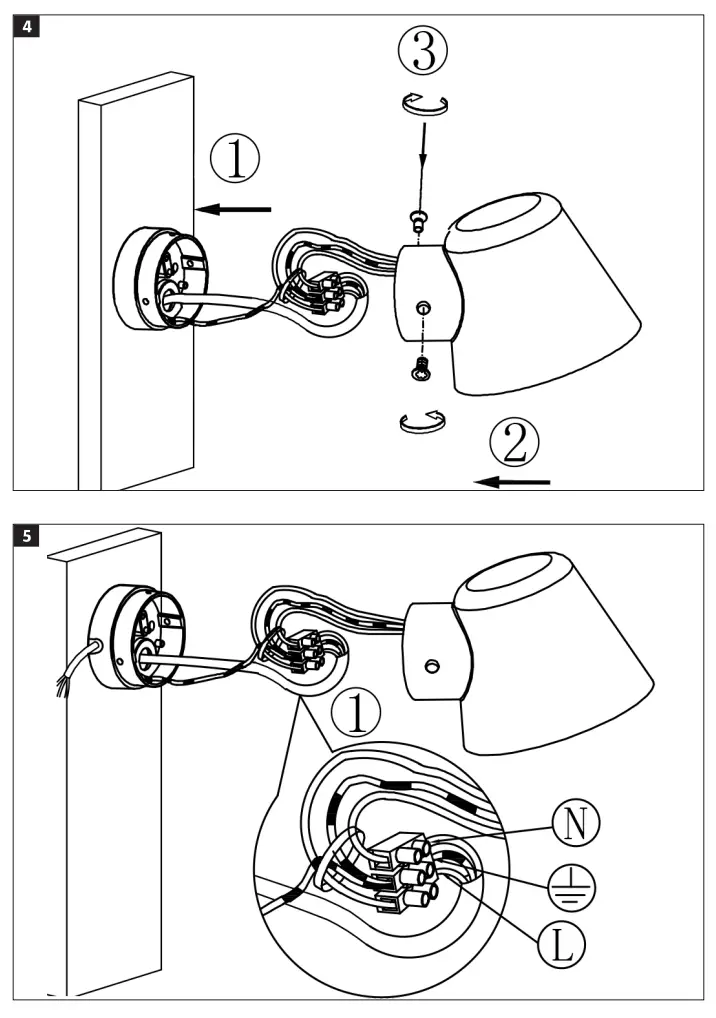 anslut 013779 Wall Spot Light - fig 1