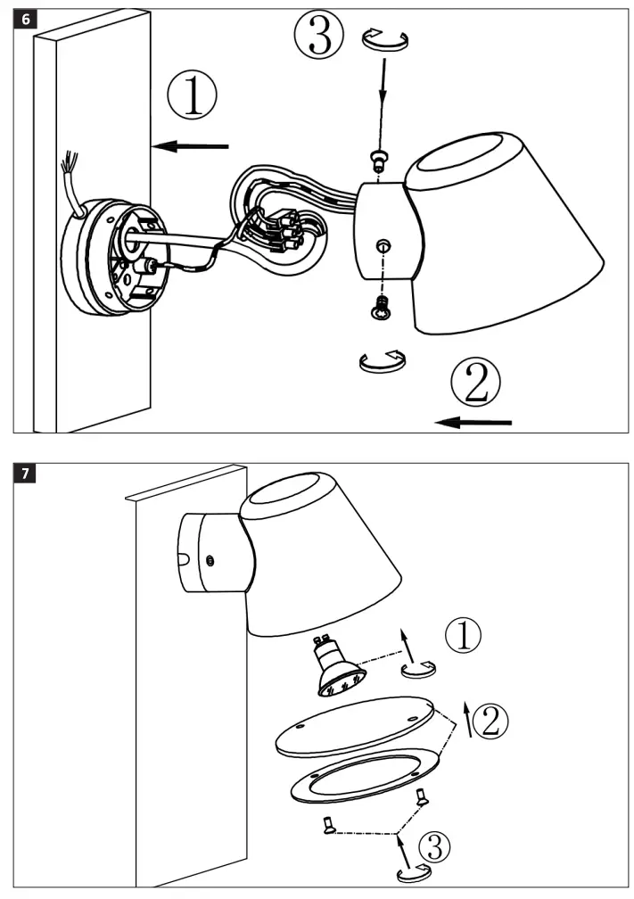 anslut 013779 Wall Spot Light - fig 2