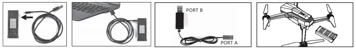 CXJ C15 Drone with Dual 2K UHD Camera - CHARGING MODE
