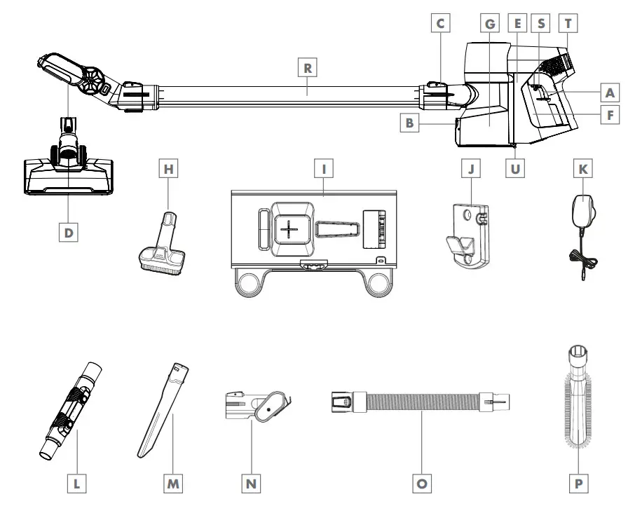 GRUNDIG VCP 4830 2 In 1 Cordless Stick Vacuum Cleaner - fig