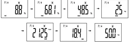 TRANSTEK GBF 1319 B6 Body Fat Analyzer - followed